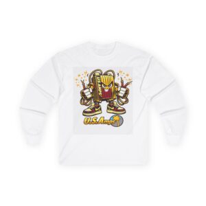 U.S. Amps Cartoon Amp Guy Long Sleeve Tee