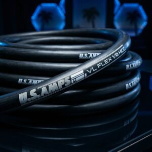 U.S. Amps VL Flex 1/0 HCC power wire made in the USA high conductivity flexible copper cable for car audio systems