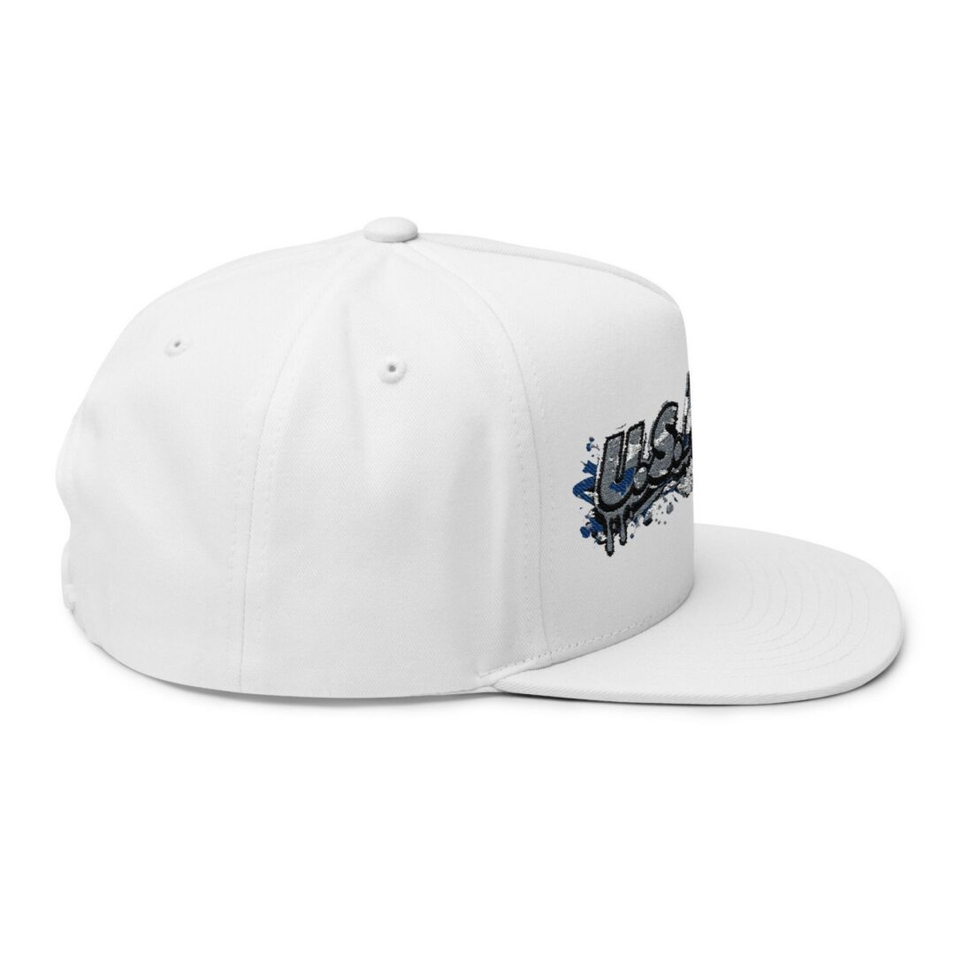 U.S. Amps Logo Embroidered Flat Bill Cap - Image 4