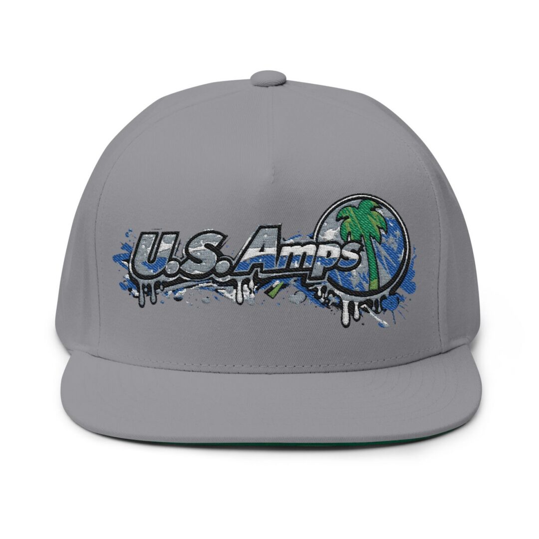U.S. Amps Logo Embroidered Flat Bill Cap - Image 5
