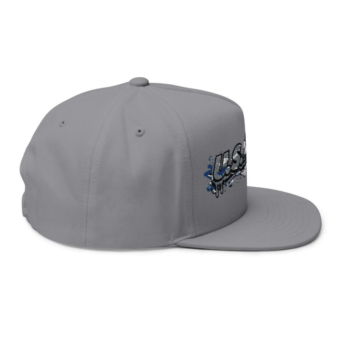 U.S. Amps Logo Embroidered Flat Bill Cap - Image 8