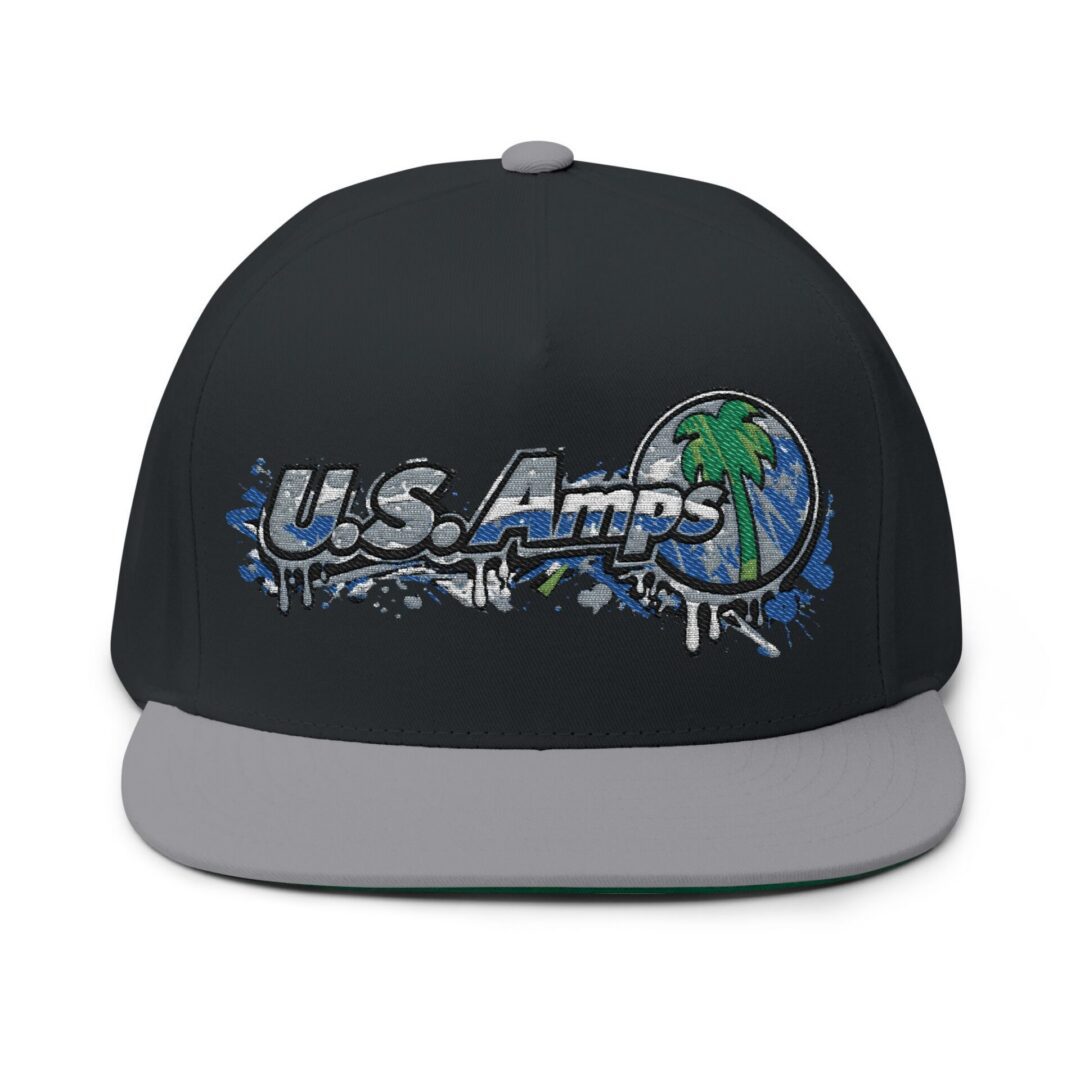 U.S. Amps Logo Embroidered Flat Bill Cap - Image 13