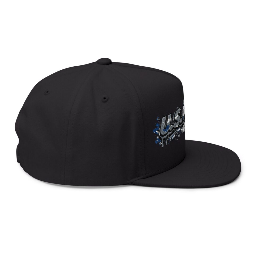 U.S. Amps Logo Embroidered Flat Bill Cap - Image 12