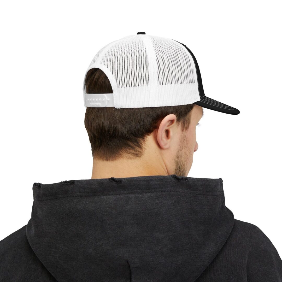 Trucker Cap — U.S. Amps Retro Palm Logo Snapback - Image 4